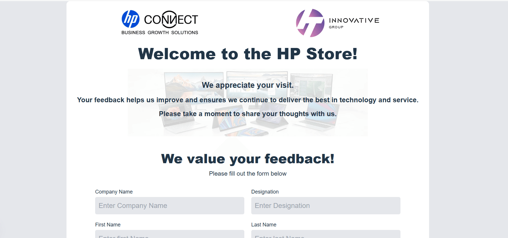 HP Connect visitor Management System